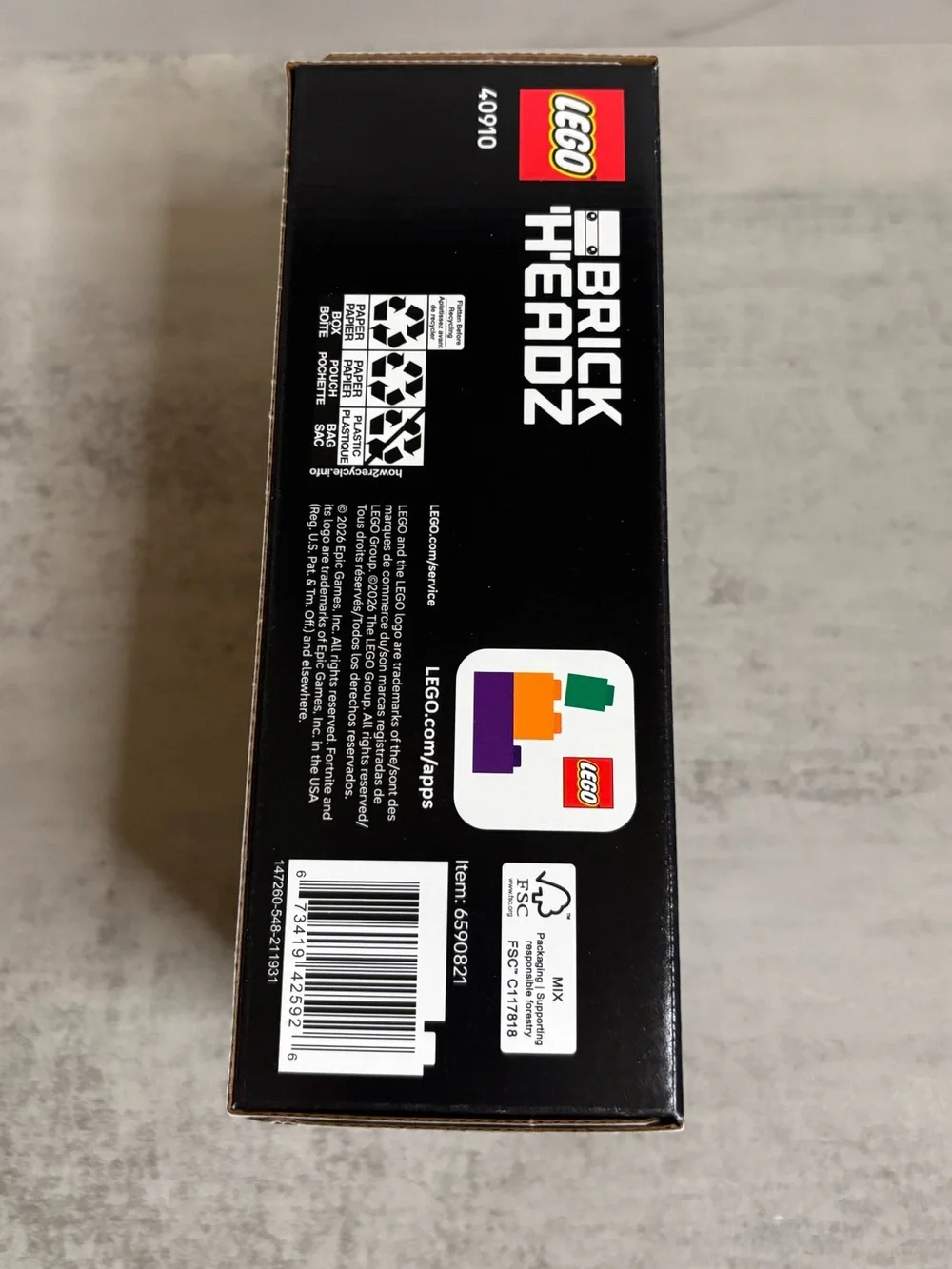 Lego Fortnite BrickHeadz Beef Boss and Skye Set (#40910)
